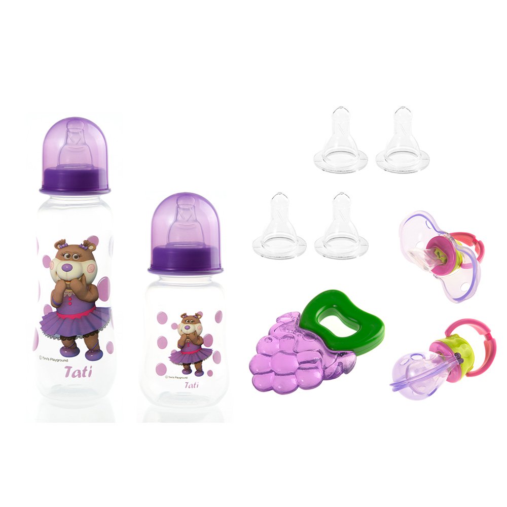 kit accesorios bebe dubon 3  meses morado