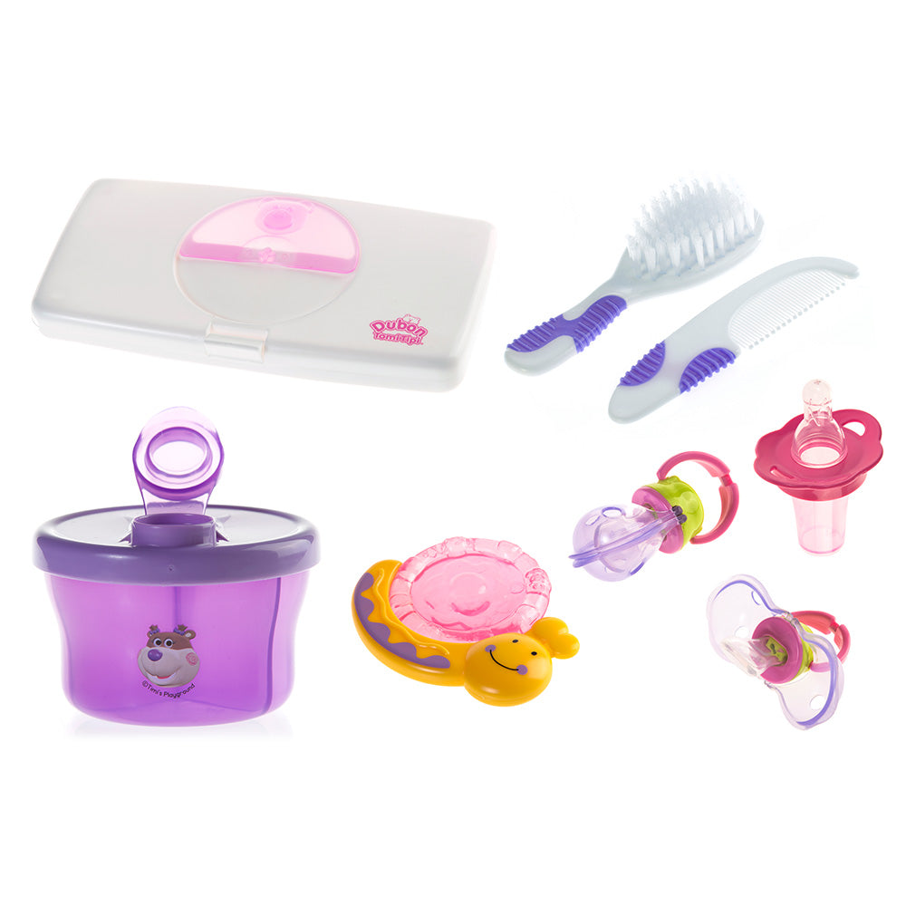 kit regalo bebe dubon morado