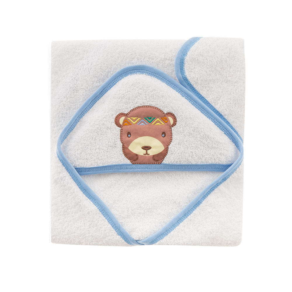 toalla capucha bordada osito