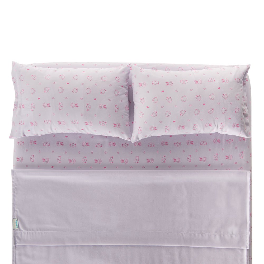 juego de sabanas estampadas para cuna lila