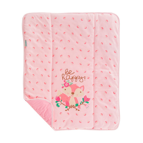 cambiador impermeable estampado zorro rosado