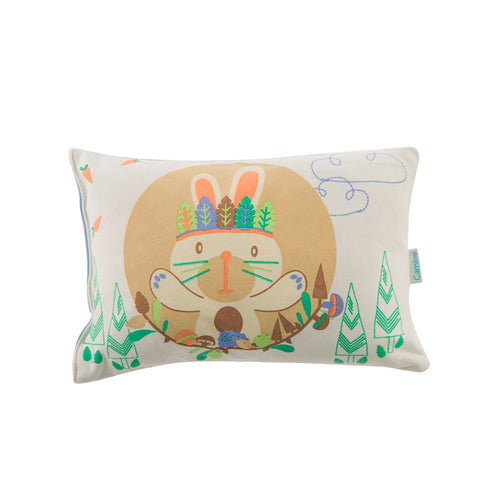 almohada estampada conejo beige