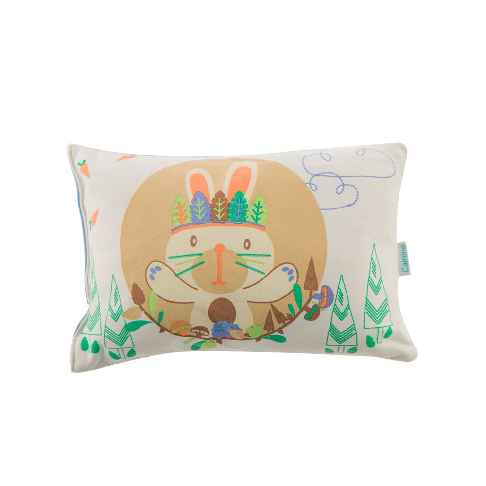 almohada estampada conejo beige