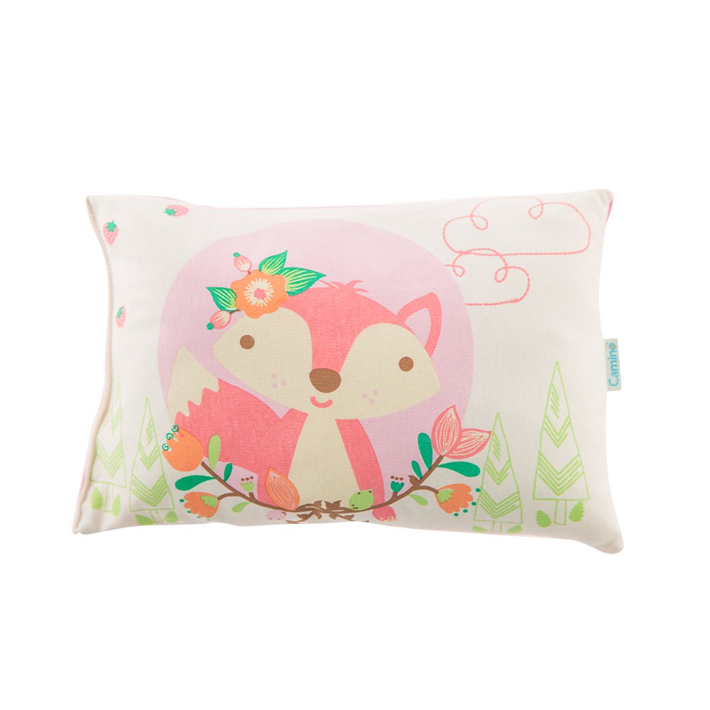 almohada estampada zorrito rosado