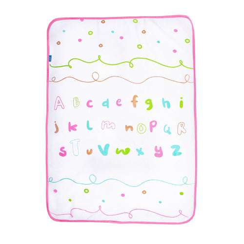 cobija estampada rosa