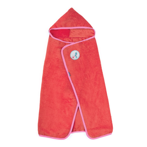 cobija caperuza roja con rosado