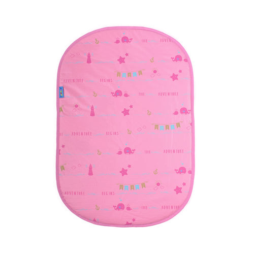 cambiador plastico rosado print