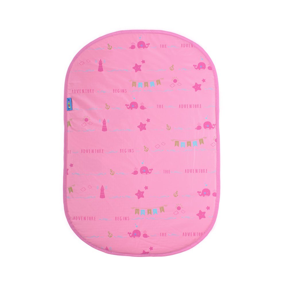 cambiador plastico rosado print