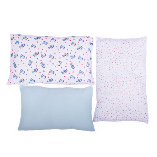 almohada set x 3 azul