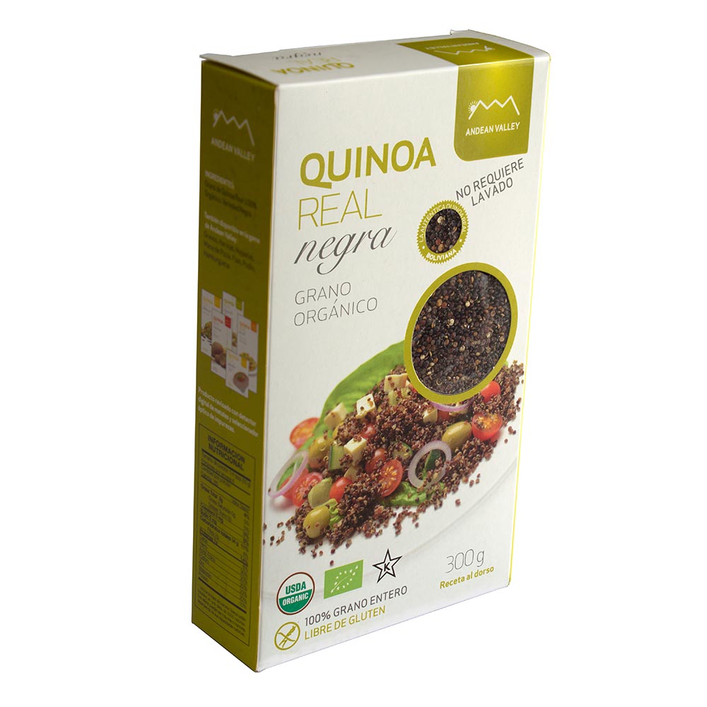 grano de quinoa real negro