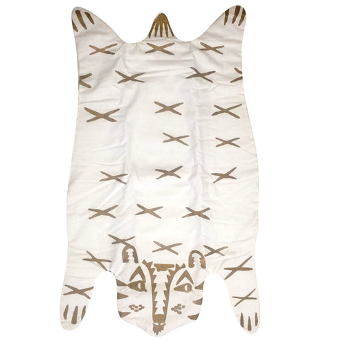 tapete tigre color beige