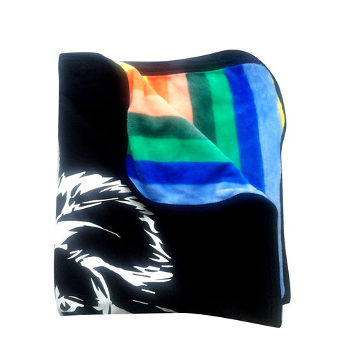 cobija rayas de colores   leon