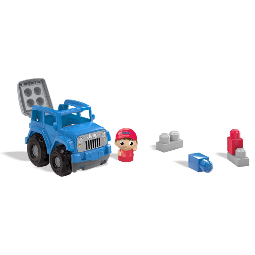 pequeno jeep aventurero azul  6 piezas