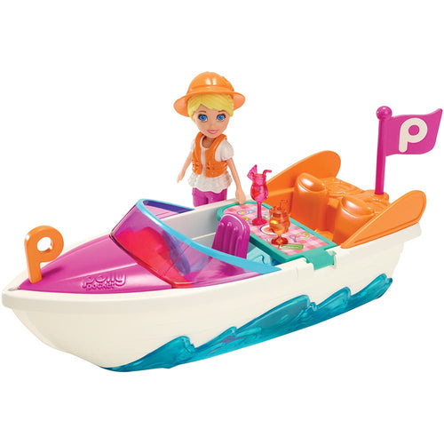 polly pocket  vehiculos aventura   lancha