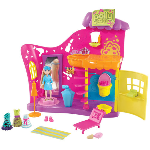 polly pocket spa cambio look