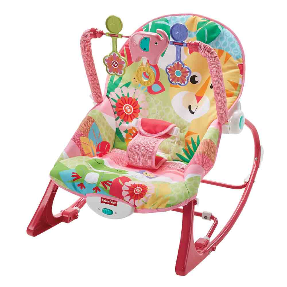 fisher price silla mecedora infantil crece conmigo rosa