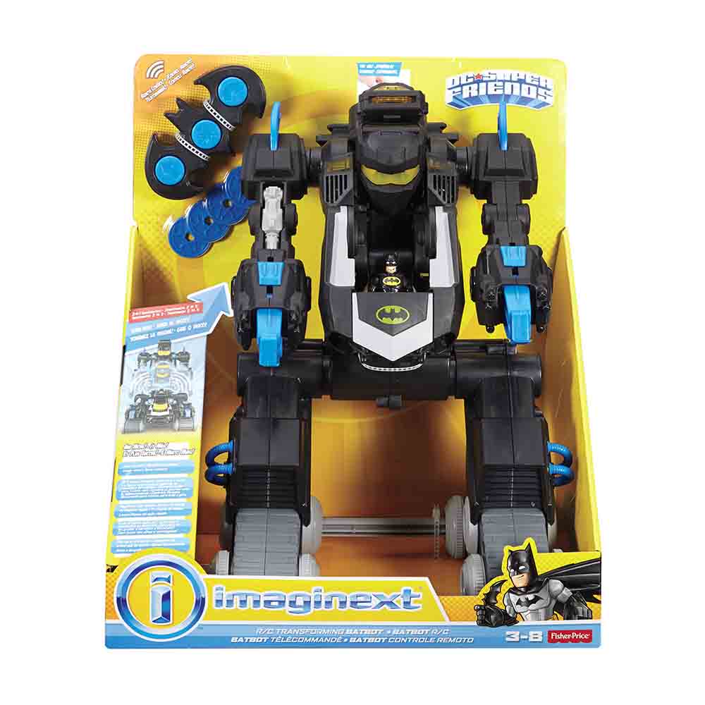 imaginext bat  robot transformable