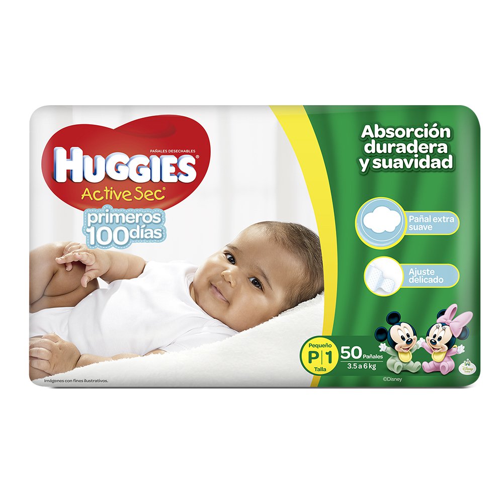 etapa 1   50 panales huggies active sec   unisex