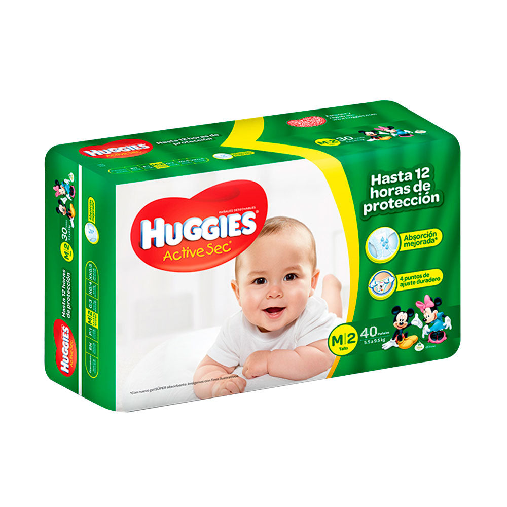 etapa 2   40 panales huggies active sec   unisex
