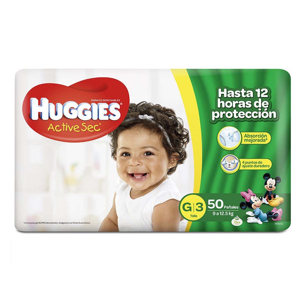etapa 3   50 panales huggies active sec   unisex