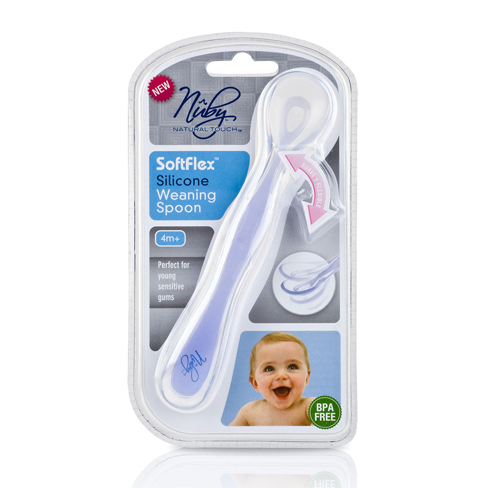 cuchara nuby en silicona primeras comidas