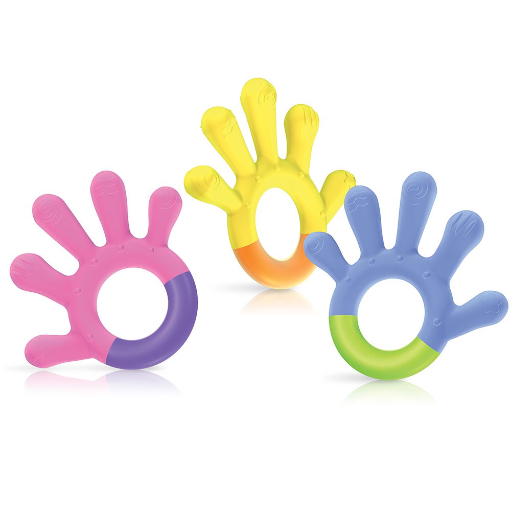 nuby llamadientes paso 3 molares   azul