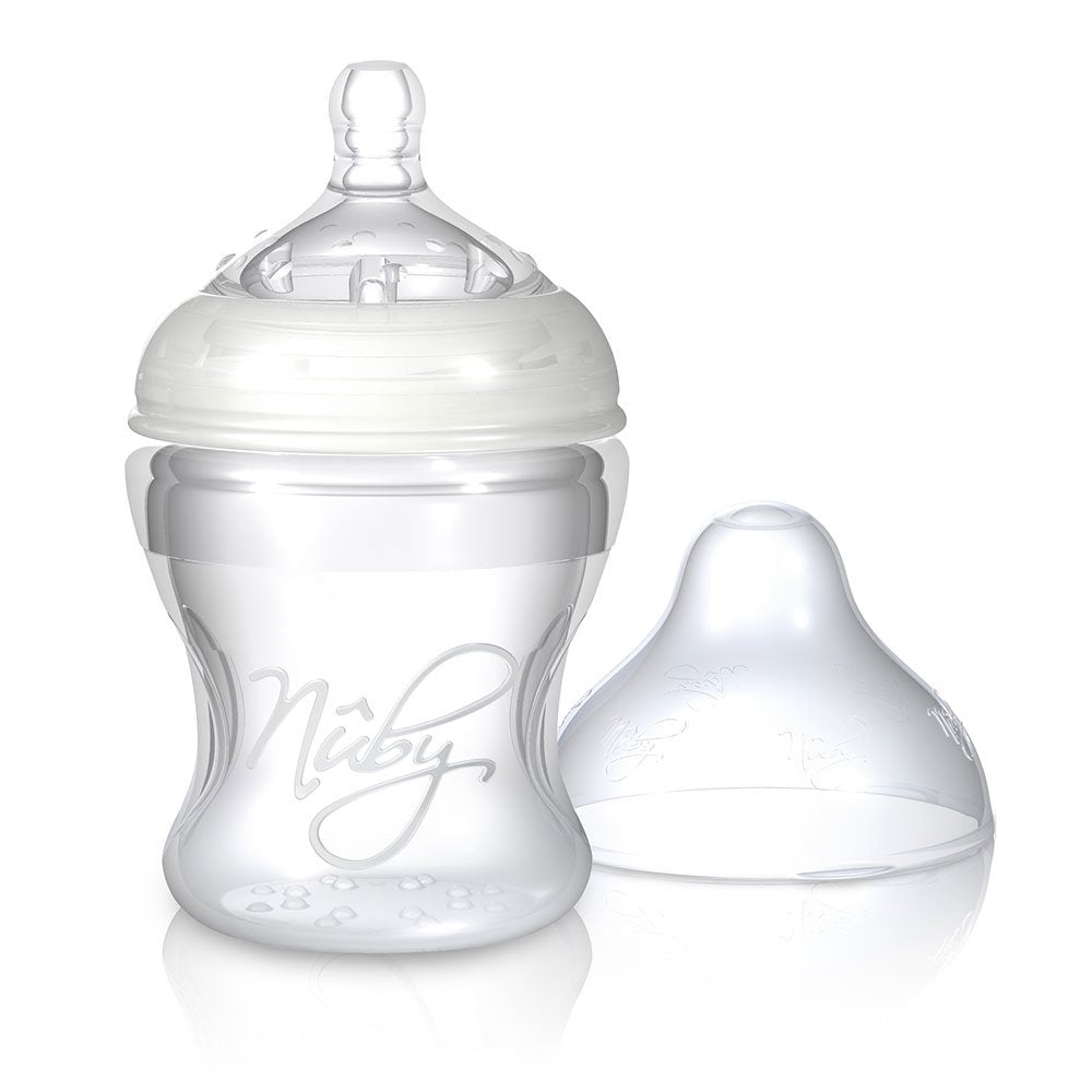 nuby biberon silicona 150ml flujo lento