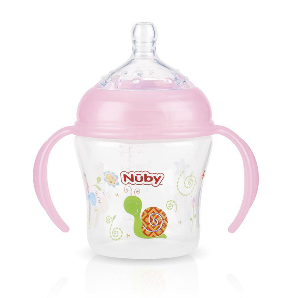 biberon nuby x180ml   rosado