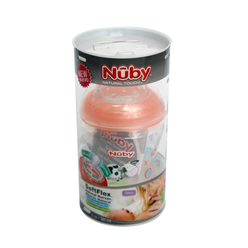biberon nuby x180ml  salmon
