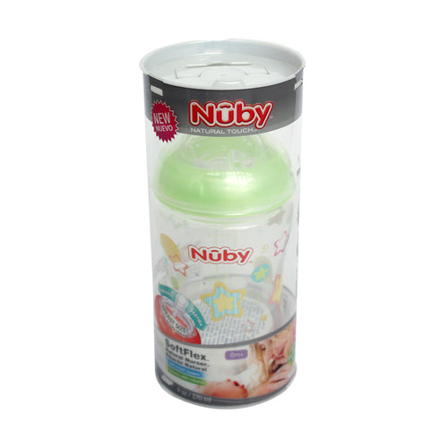biberon nuby x180ml  verde claro