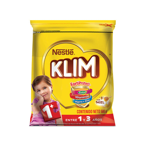 alimento lacteo klim fortiprotect con miel 1    bolsa 500grs