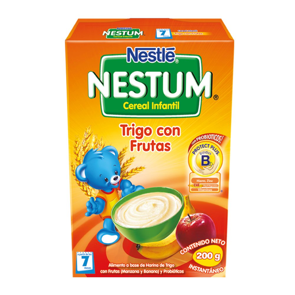 nestum cereal infantil trigo con frutas   200 grs