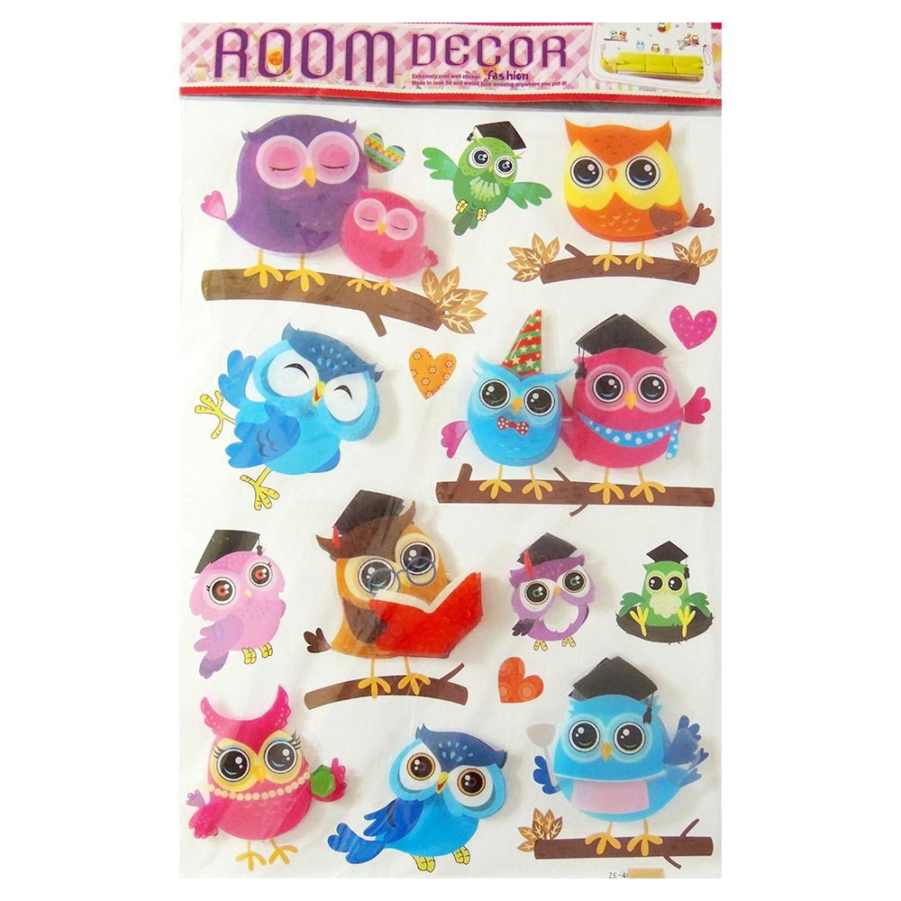 vinilo autoadhesivo   buho academico