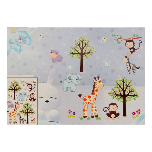 vinilo autoadhesivo   arbol zoo