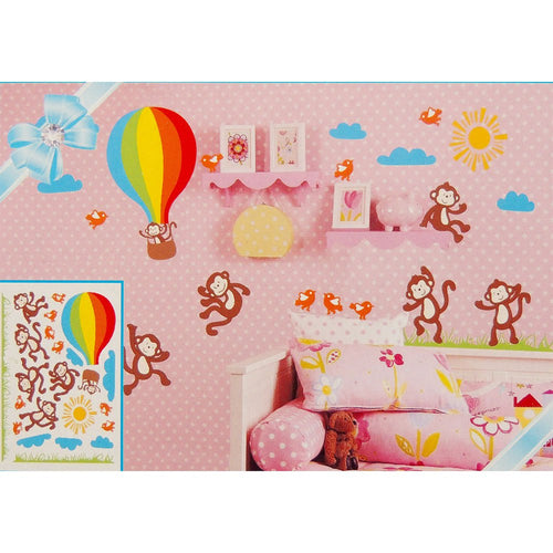 vinilo autoadhesivo   coleccion monos