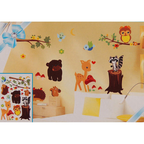 vinilo autoadhesivo   amigos en el bosque