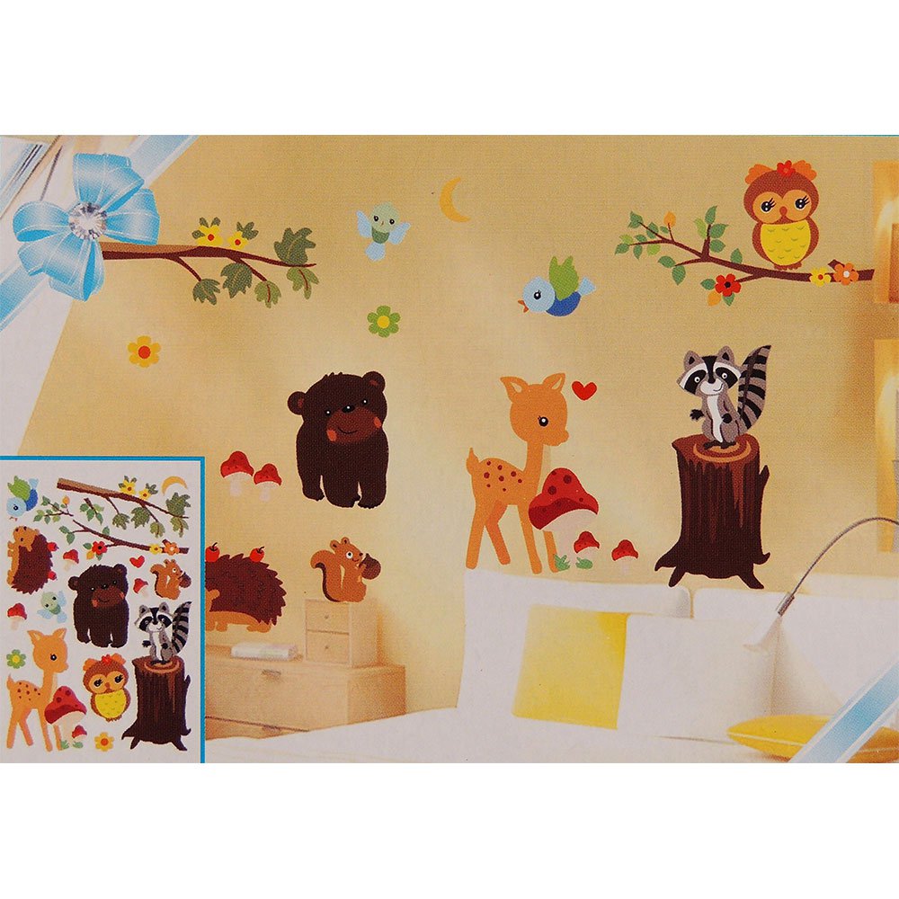 vinilo autoadhesivo   amigos en el bosque