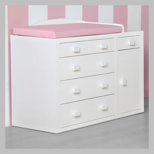 cajonero chifonier  cambiador para beben blanco
