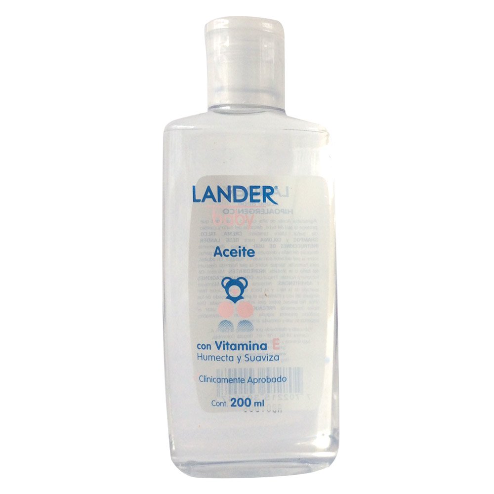 aceite con vitamina e lander baby x200ml