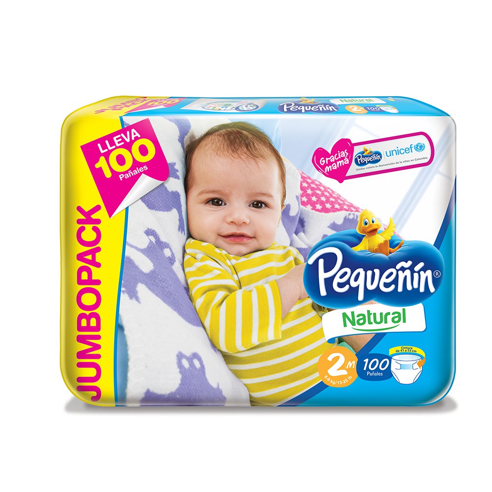 panales pequenin natural acolchadito etapa 2 paq 100