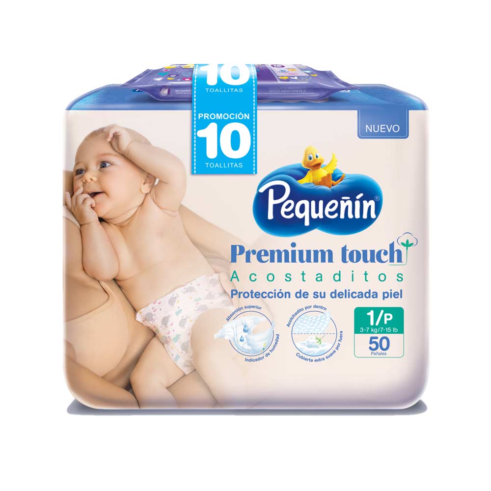 etapa 1   50 panales   pequenin premium touch   gratis 10 toallitas recien nacido