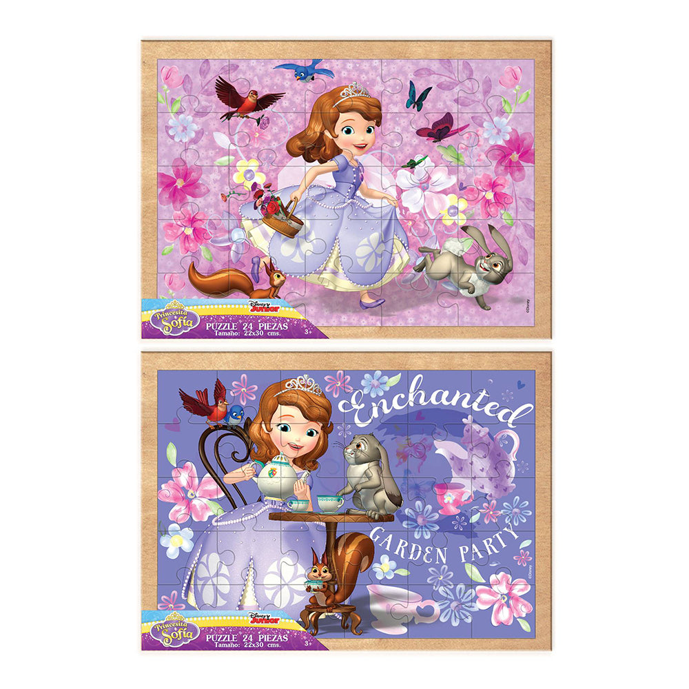 rompecabezas 24 piezas 2 modelos princesa sofia