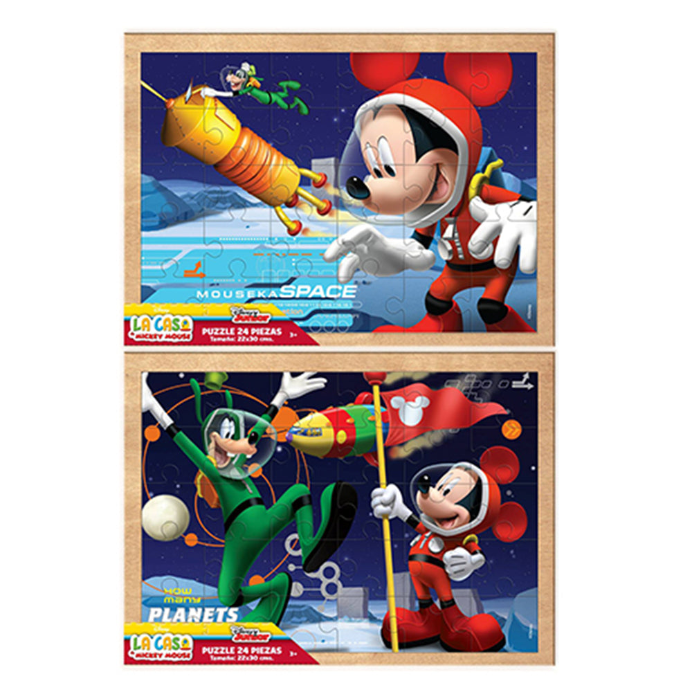 rompecabezas 24 piezas 2 modelos mickey