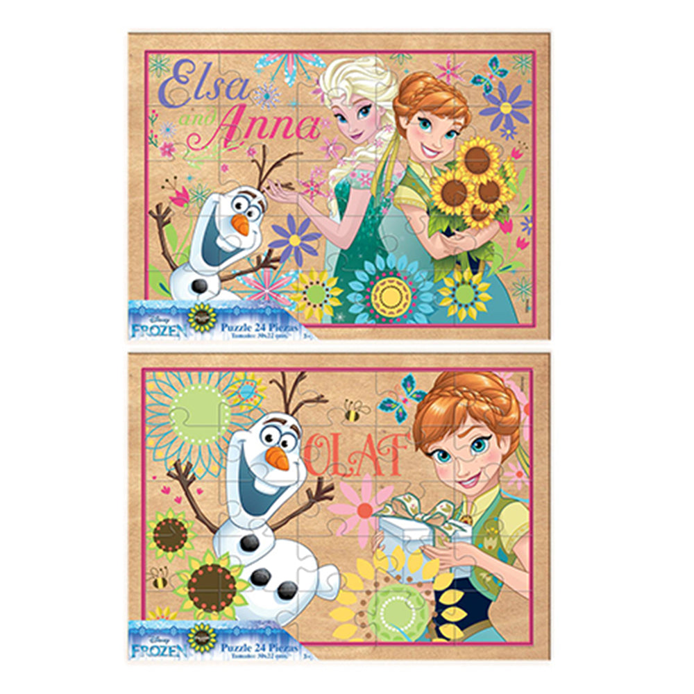 rompecabezas 24 piezas 2 modelos frozen