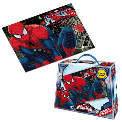 rompecabezas 100 pcs maleta 1 modelo spiderman