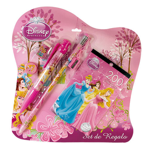 set princesas jumbo lapiz y esfero 6 piezas