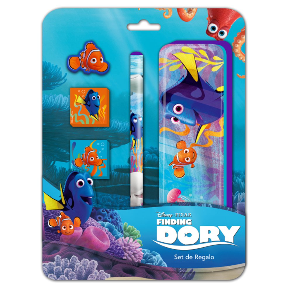 set cartuchera sellos dory