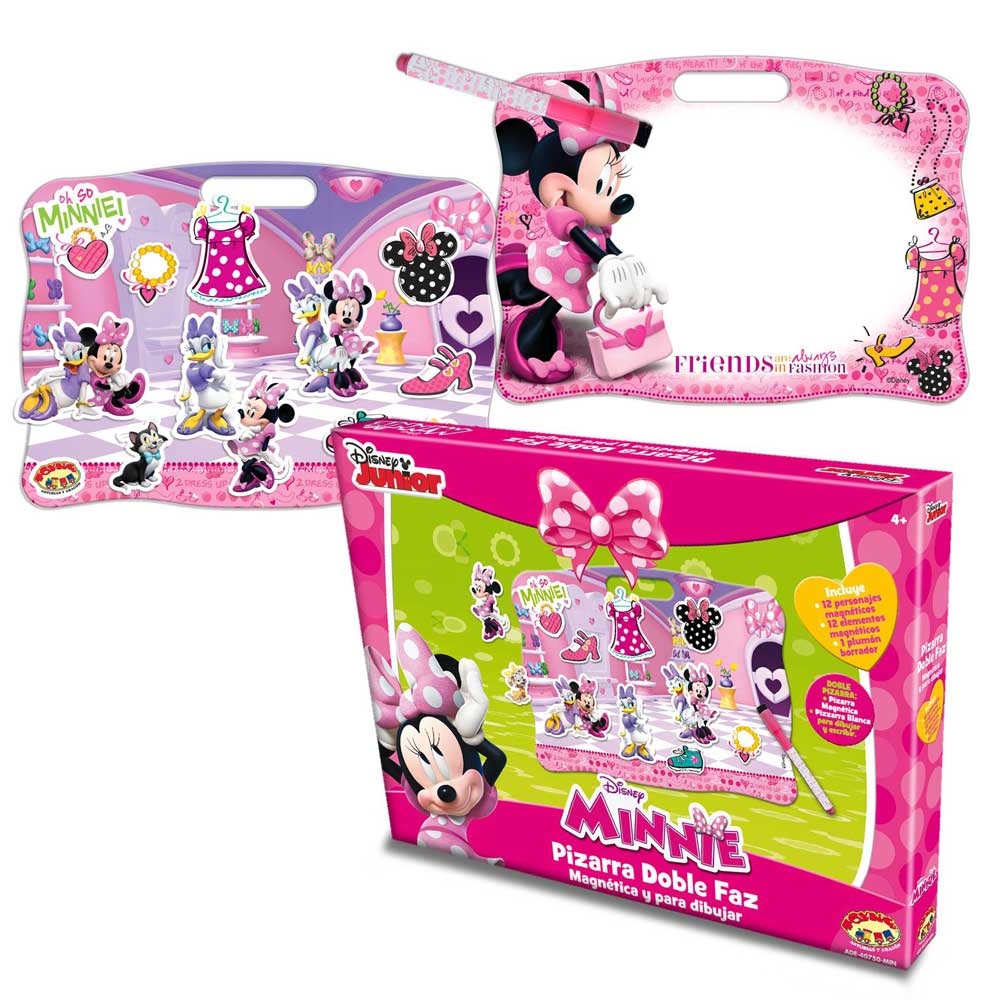 pizarra doble magnetica minnie