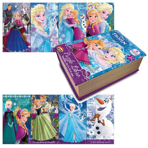 libro con 8 rompecabezas de 12 piezas frozen