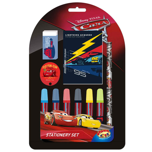 set escolar de regalo 10 pzs cars 3